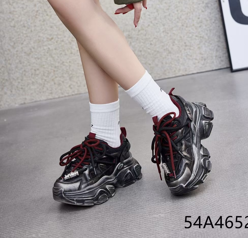 54A4652秋季女鞋休闲鞋老爹鞋时尚休闲鞋复古