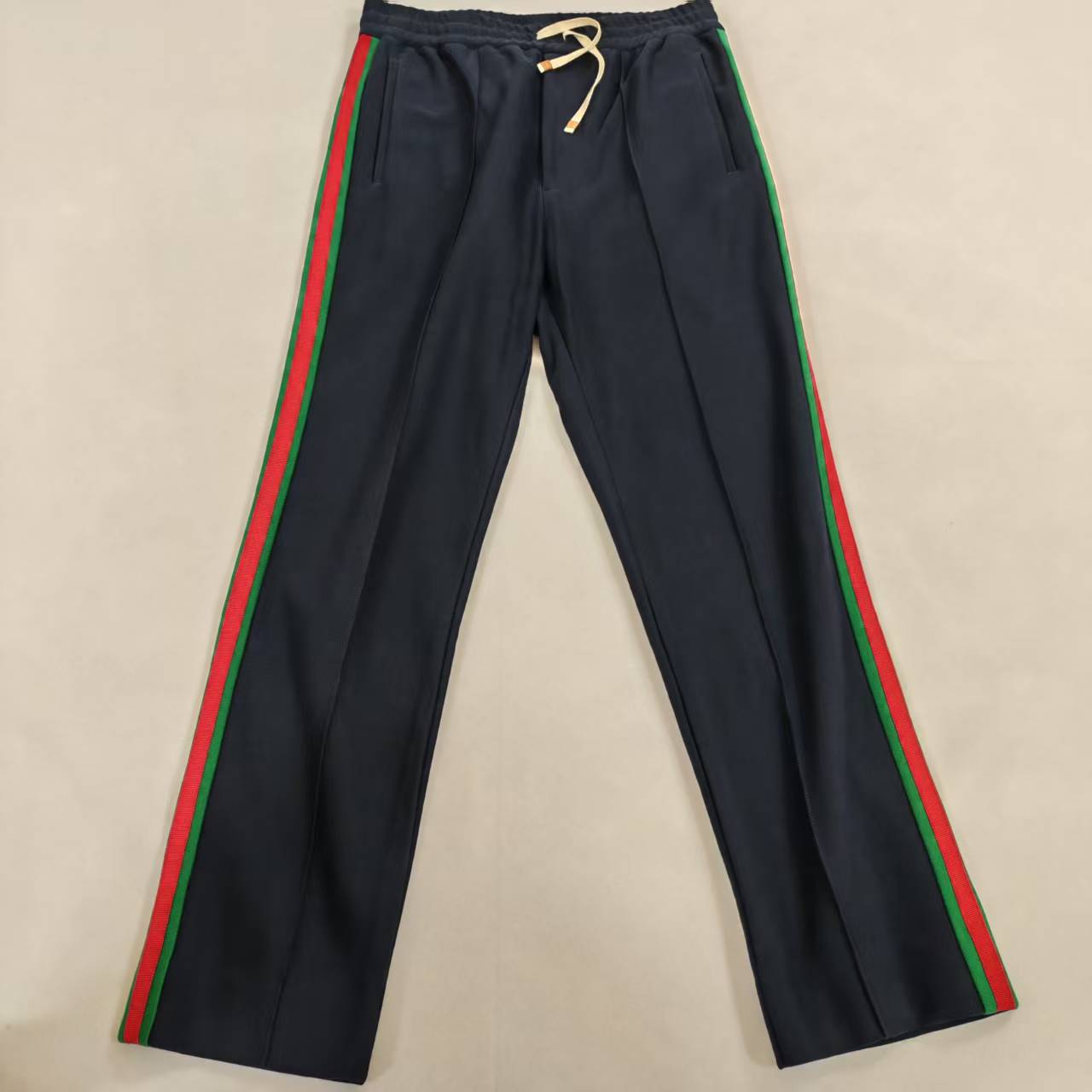 GUCCI/古驰侧红绿编织休闲长裤    129