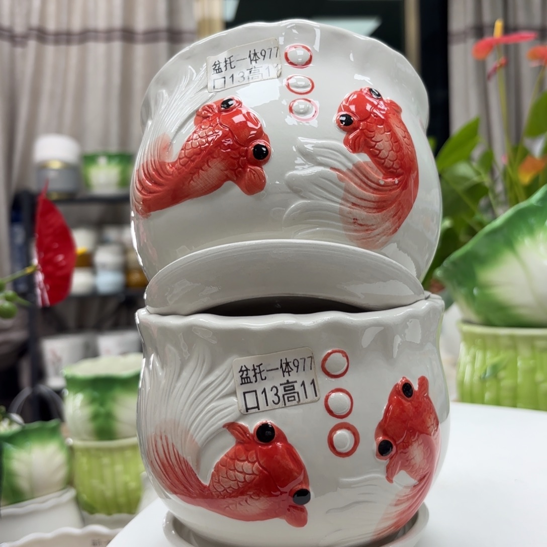 @夏西陶瓷花盆@@5977