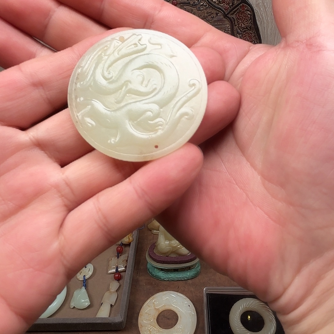 和田玉（青白玉）未镶嵌吊坠(不含链)