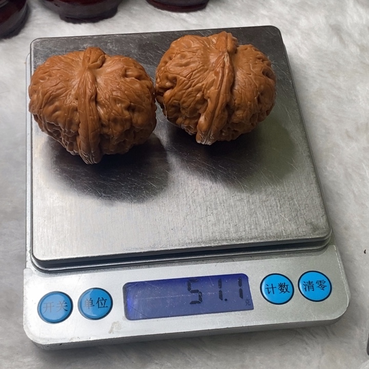 文玩核桃把件43.5元宝，51克