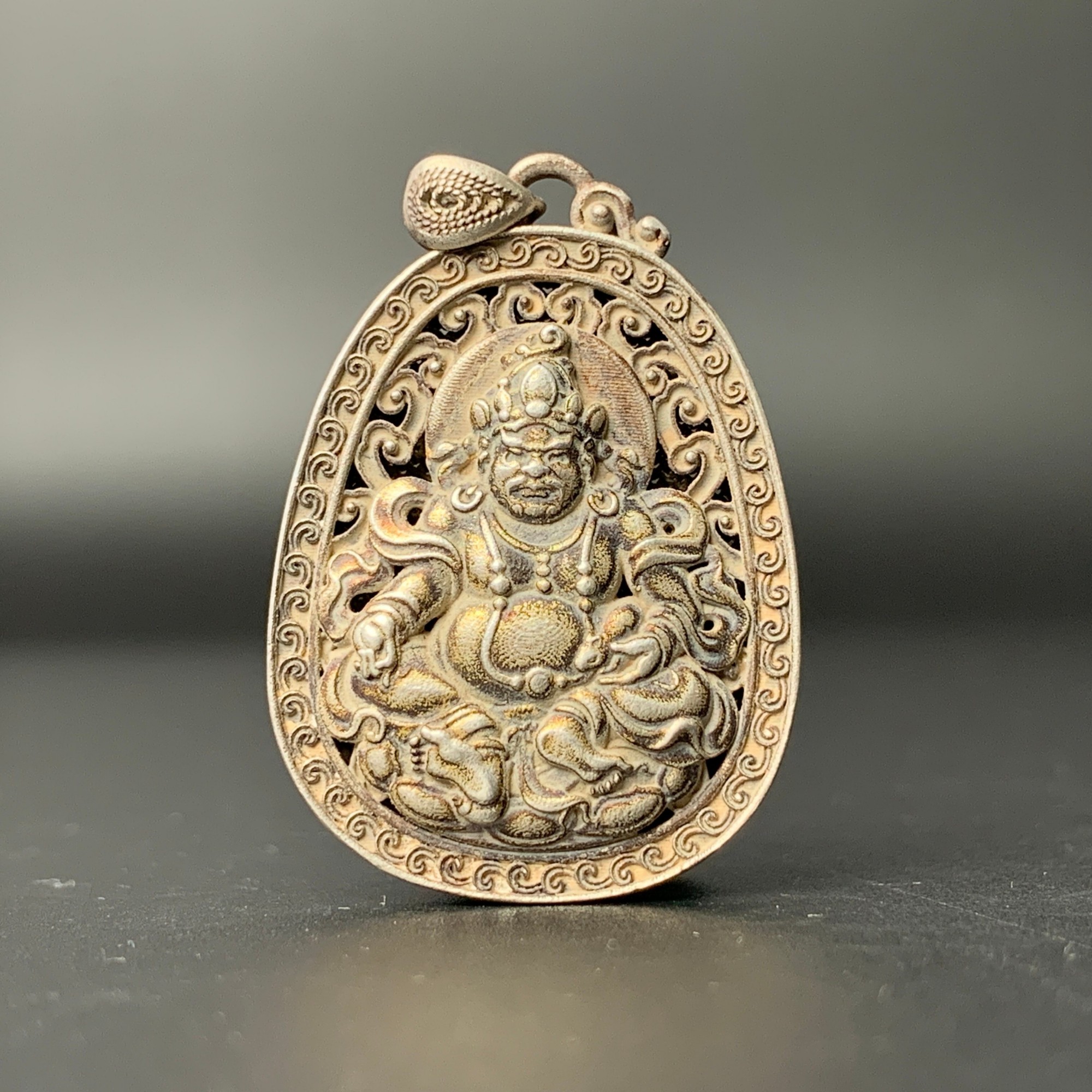 清代·黄财神挂牌35.6*25.1mm 10gWSX111401