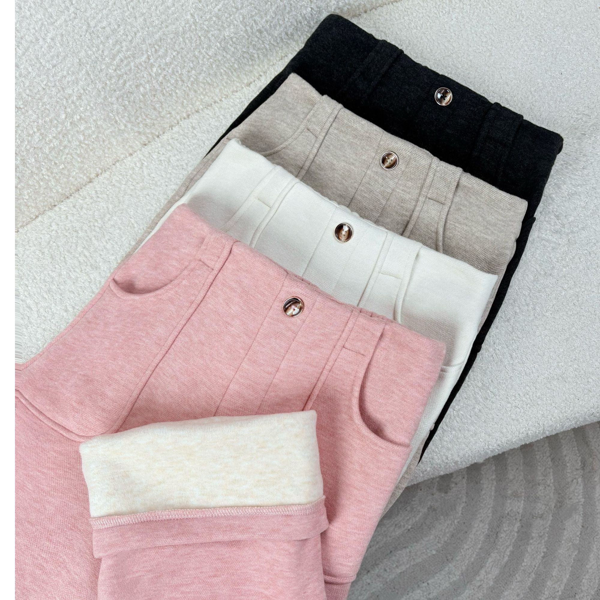 【羊毛蚕丝裤】加厚休闲百搭九级抗风时尚窄版显瘦直筒裤9701