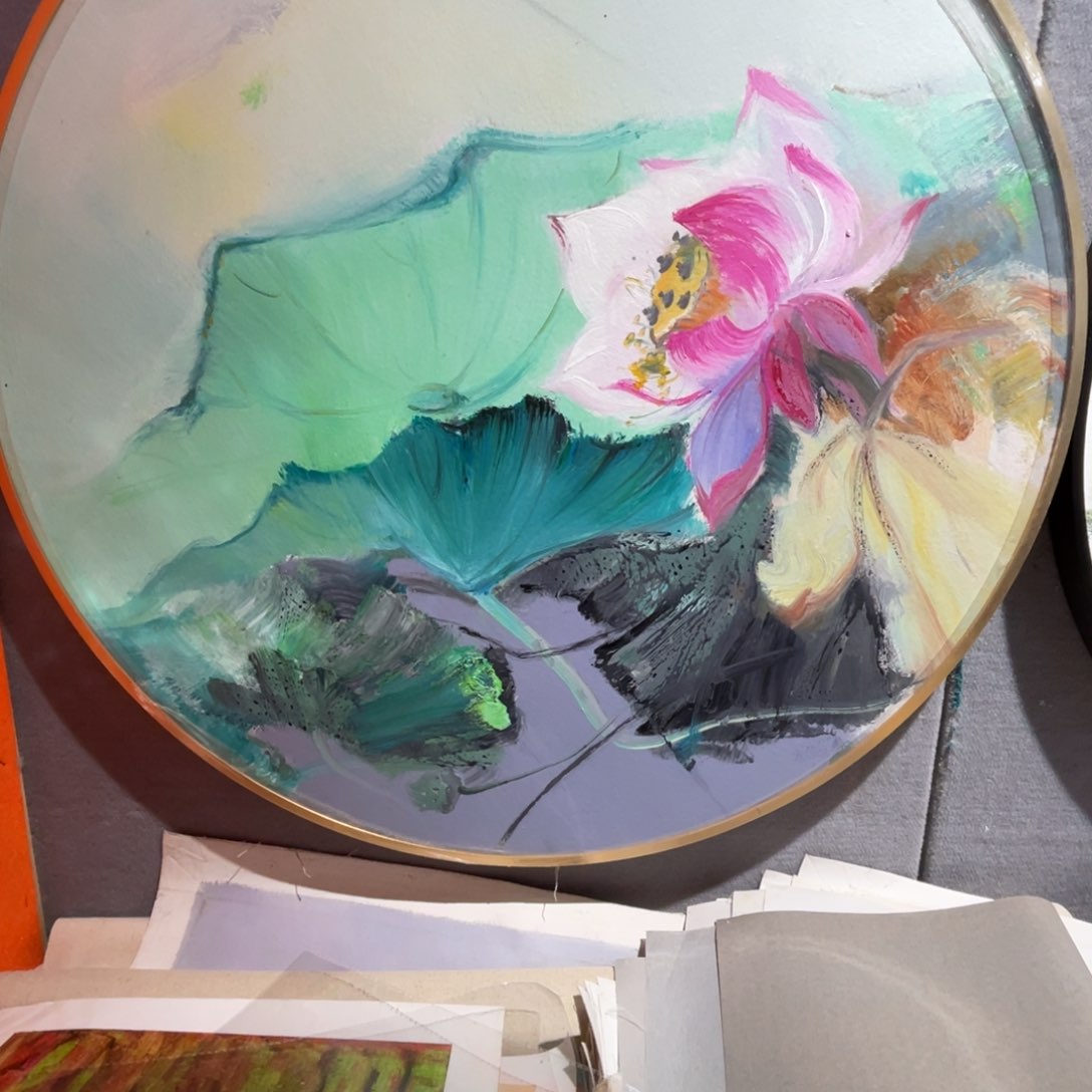 油画油画作品欣赏80.80带铝合金框