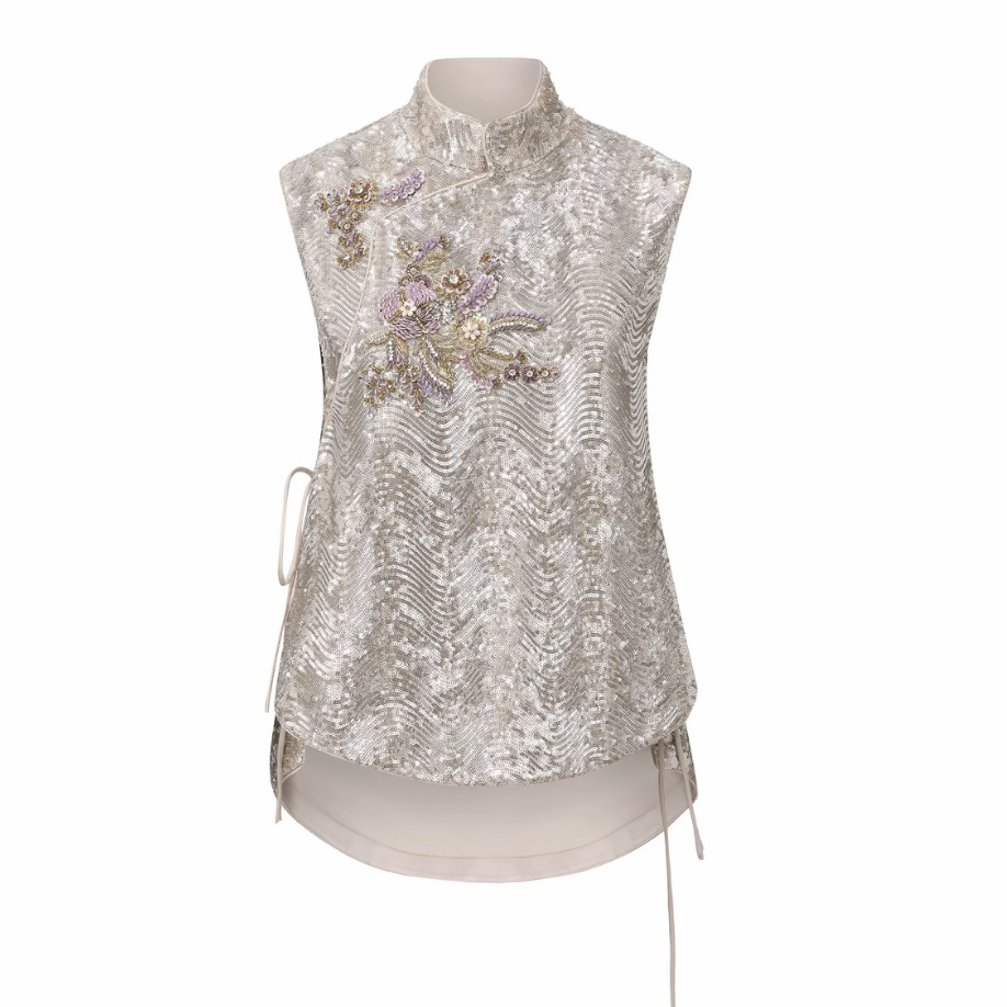 JUNYANG杨君 锦韶年华中式立领马甲