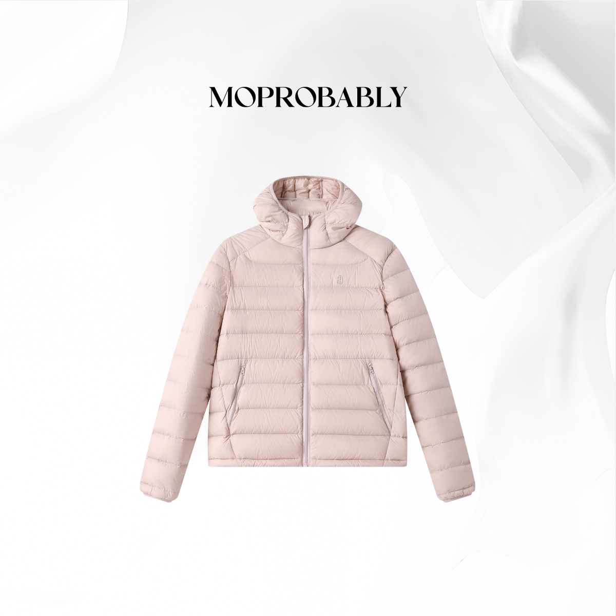 Moprobably贝贝「搭子」90白鸭绒简约百搭连帽排骨羽绒服L5468146