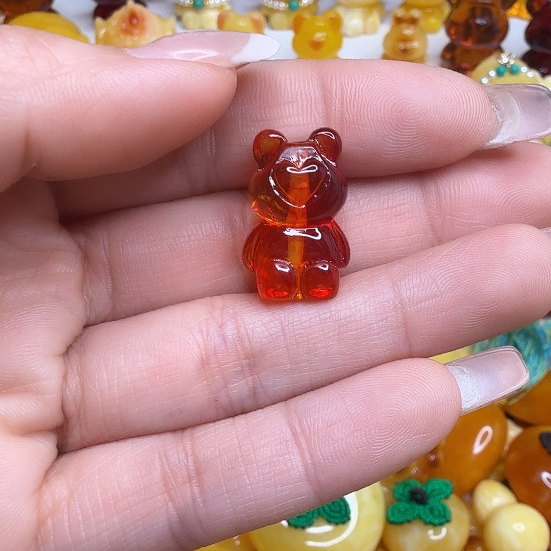 酷***子非金属血丝珀小熊