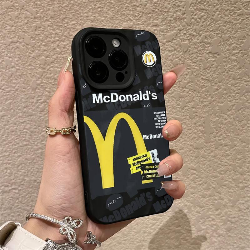 奥菲顿m记标签适用iphone16/15promax褶皱苹果12pro手机壳14/13套