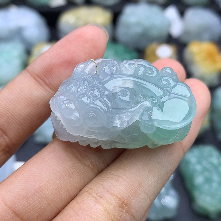 颈饰未镶嵌翡翠天然缅甸翡翠