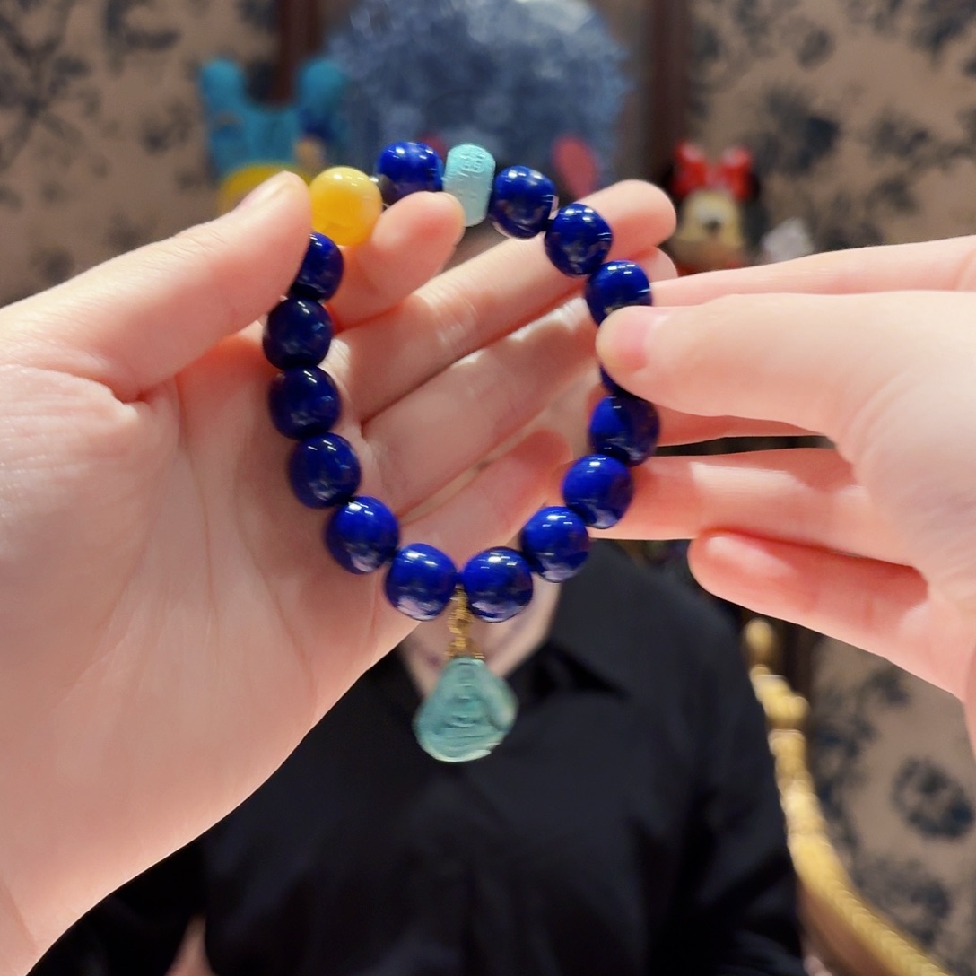 青金石未镶嵌手串