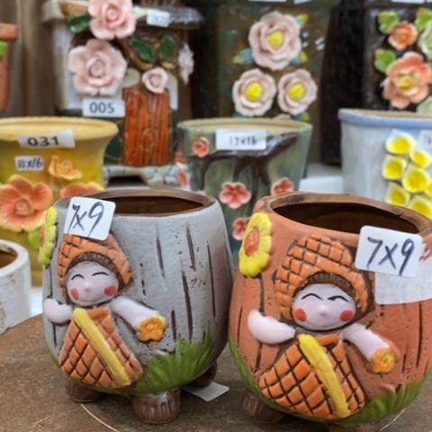 【闪购商品】红陶粗陶花瓶