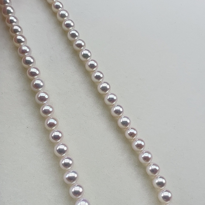 淡水珍珠18K金镶嵌项链➕6高品极光炫彩毕业版