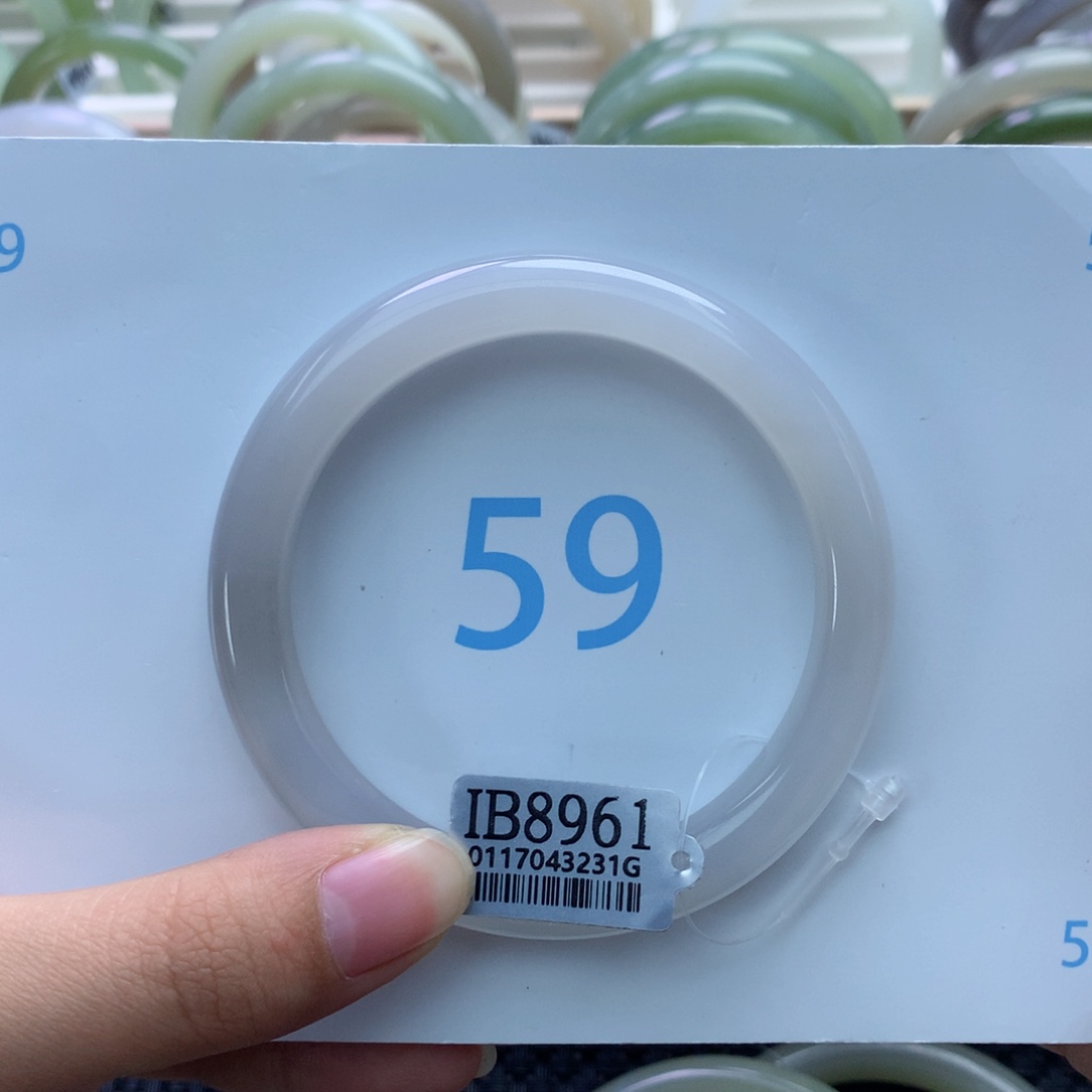 和田玉手镯未镶嵌左***转