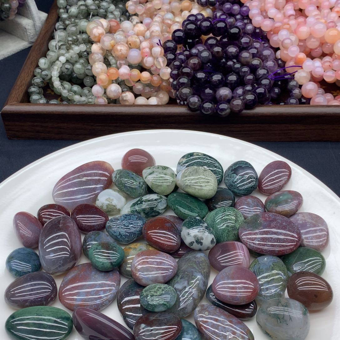 东陵石合金手链雨花石