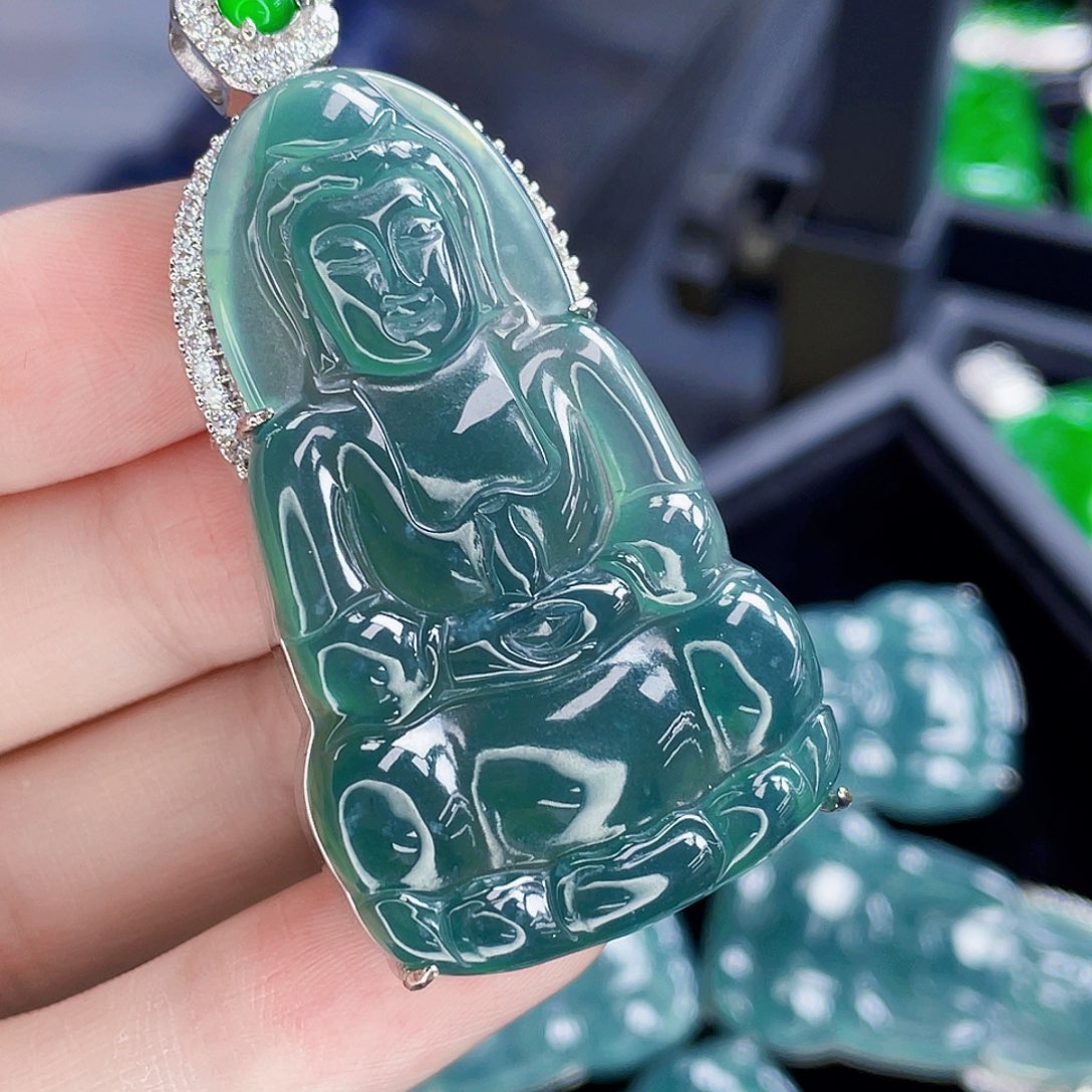 翡翠未镶嵌吊坠(不含链)