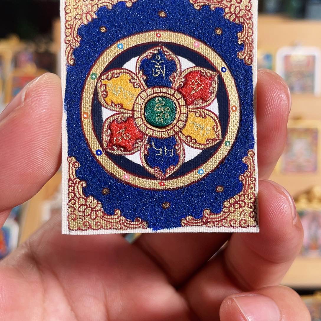 吊坠无*热贡唐卡艺术非遗文化