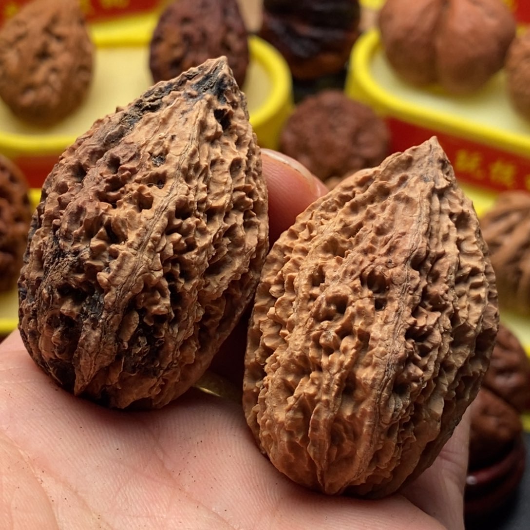 吊坠文玩核桃七彩25