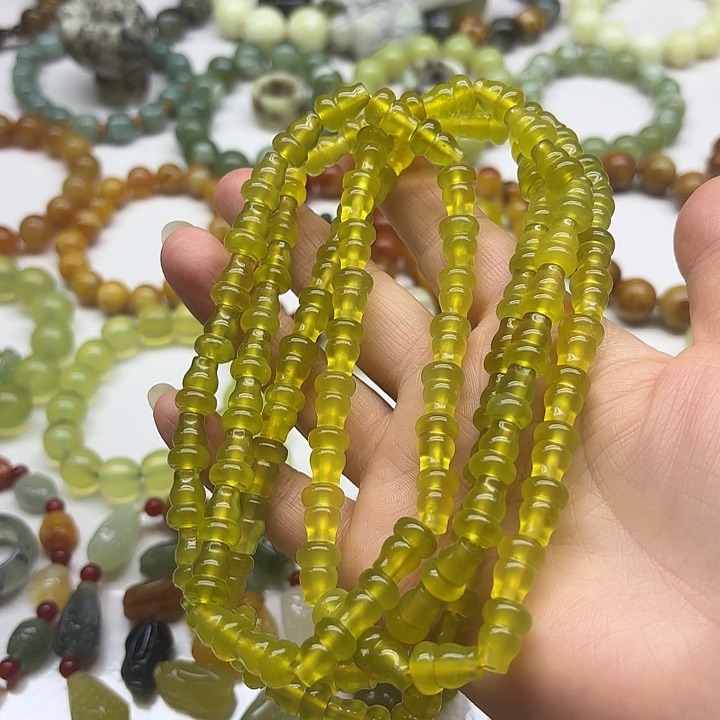 蛇纹石玉未镶嵌手串