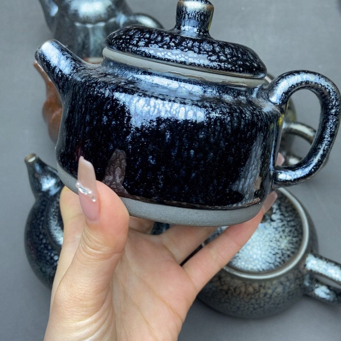 茶盏建阳建盏铁胎壶
