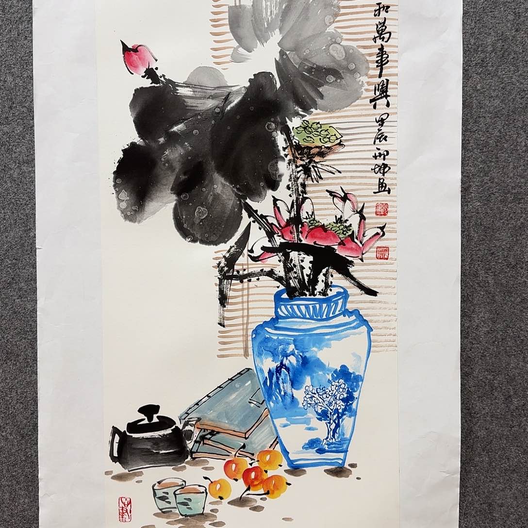国画邢坤老师手绘作品