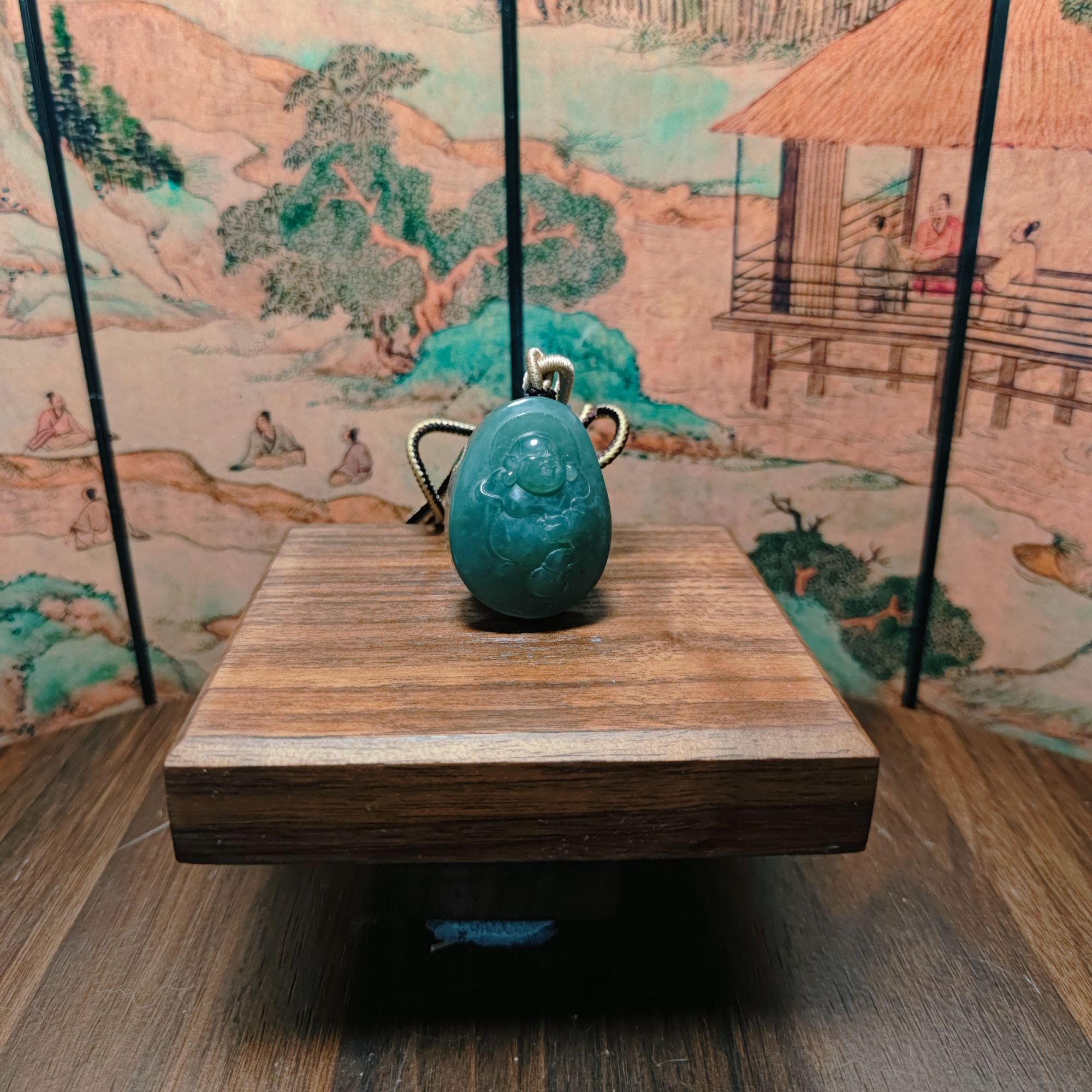 B和田玉佛公吊坠0891