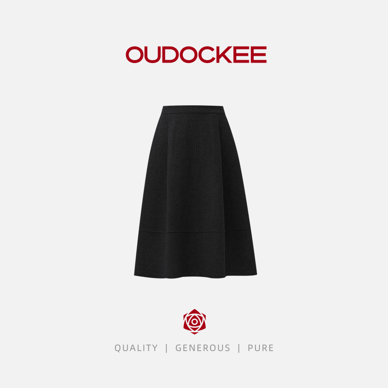OUDOCKEE 鸥鸥【首尔姐妹】复古风简约半身裙 BACE904T/BACE1015T