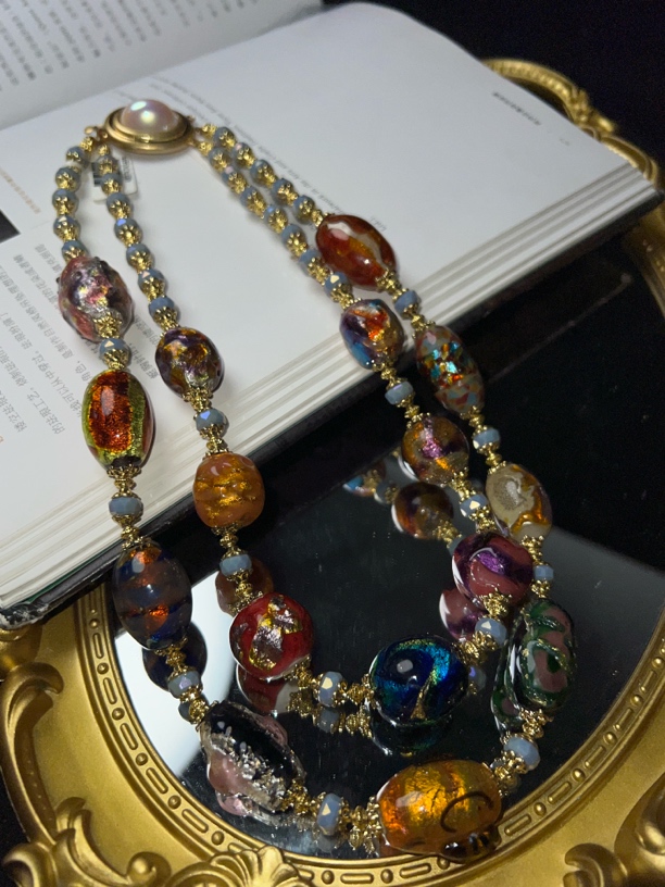 1322复古风琉璃项链