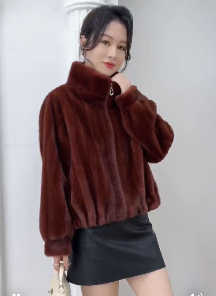 人造皮草 欧洲站乌衣轩冬季新款时尚高档外套女