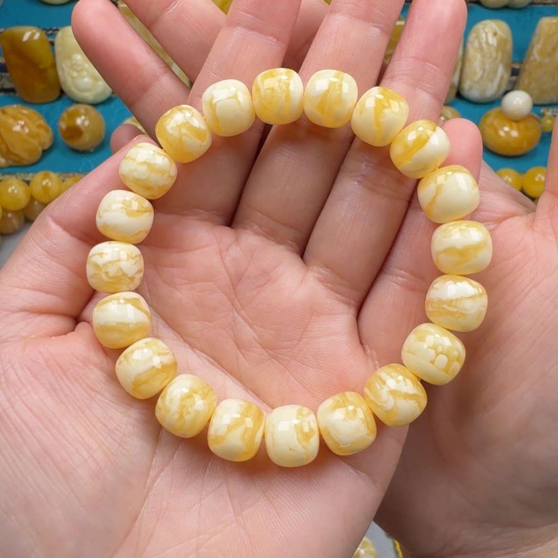 琥珀手链未镶嵌蜜蜡