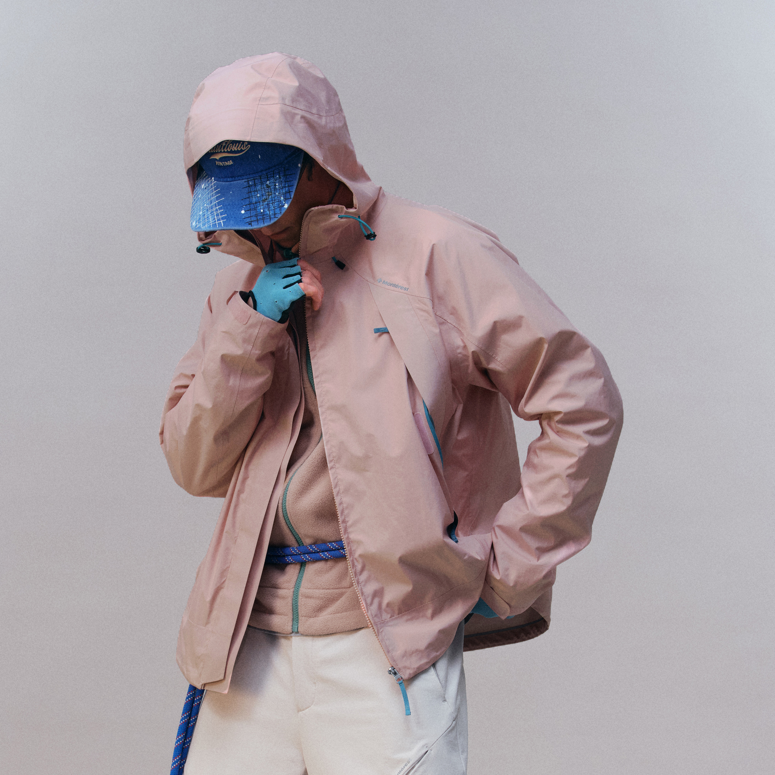 瞬时山野Monterest瞬隐户外C6防泼水山系袋盖三合一冲锋衣夹克