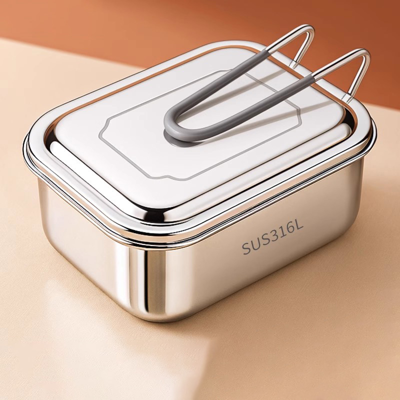 食品级316不锈钢饭盒小学生初中专用上班族食堂打饭蒸饭2025新款