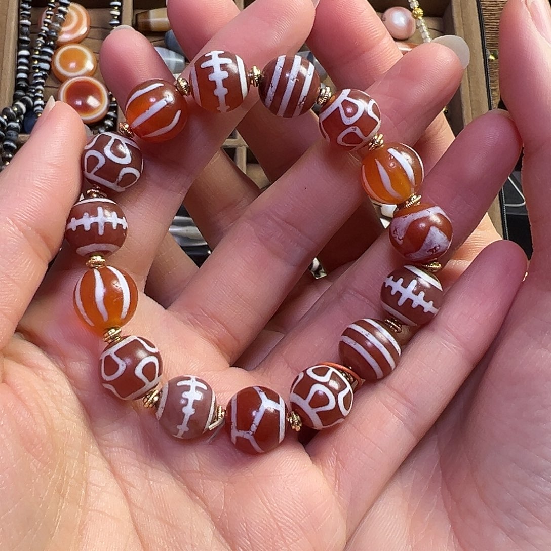 石英石纯铜手串儿