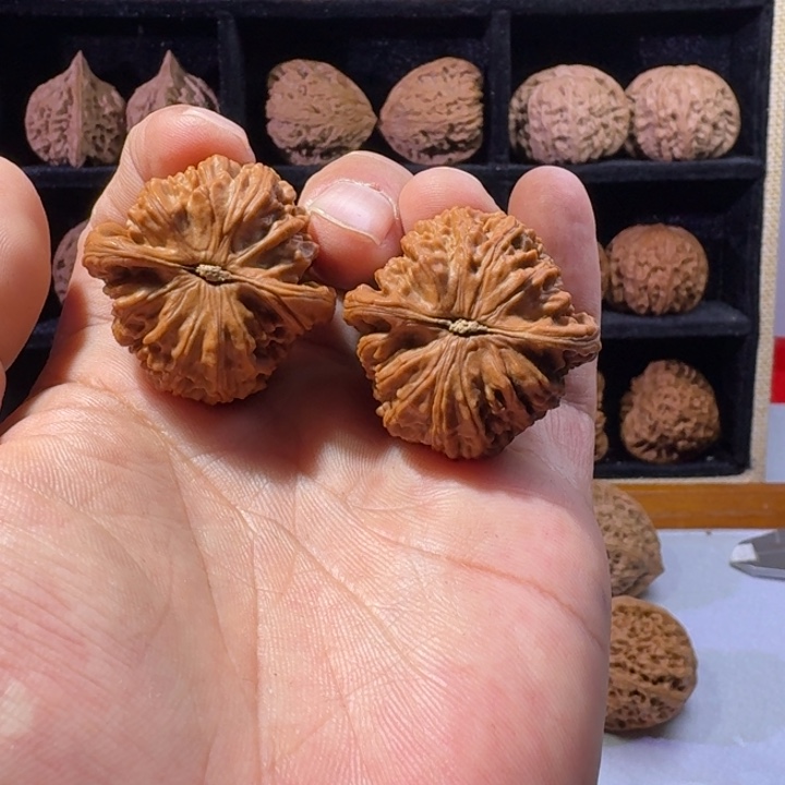 小***贵文玩核桃吊坠白狮子