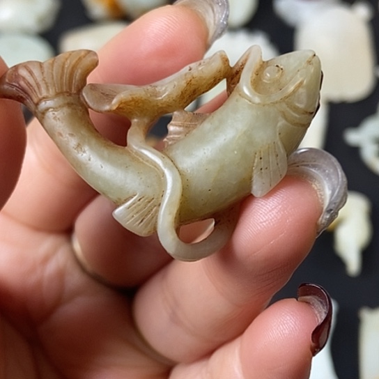 和田玉未镶嵌挂件