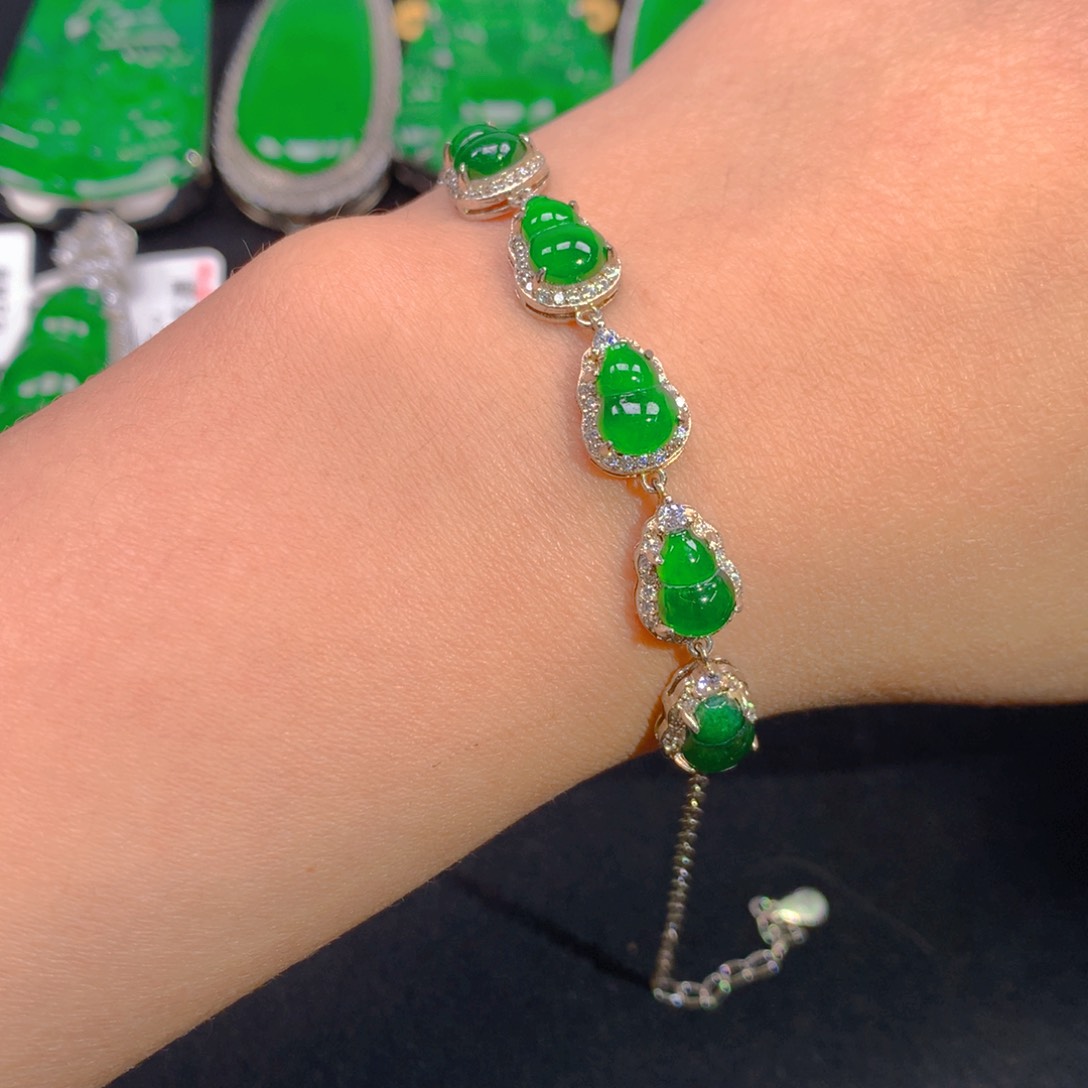 翡翠颈饰银S925镶嵌1111111111