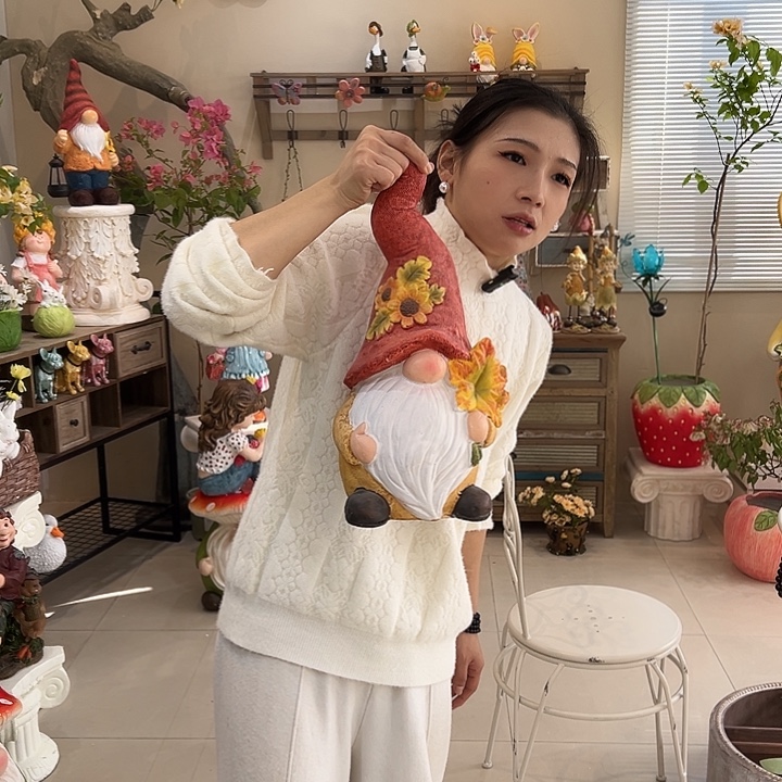 花园摆件红红火火