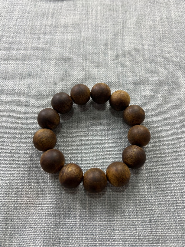 A054奇楠沉香沉水浮18圆珠单圈35克+多样性发一