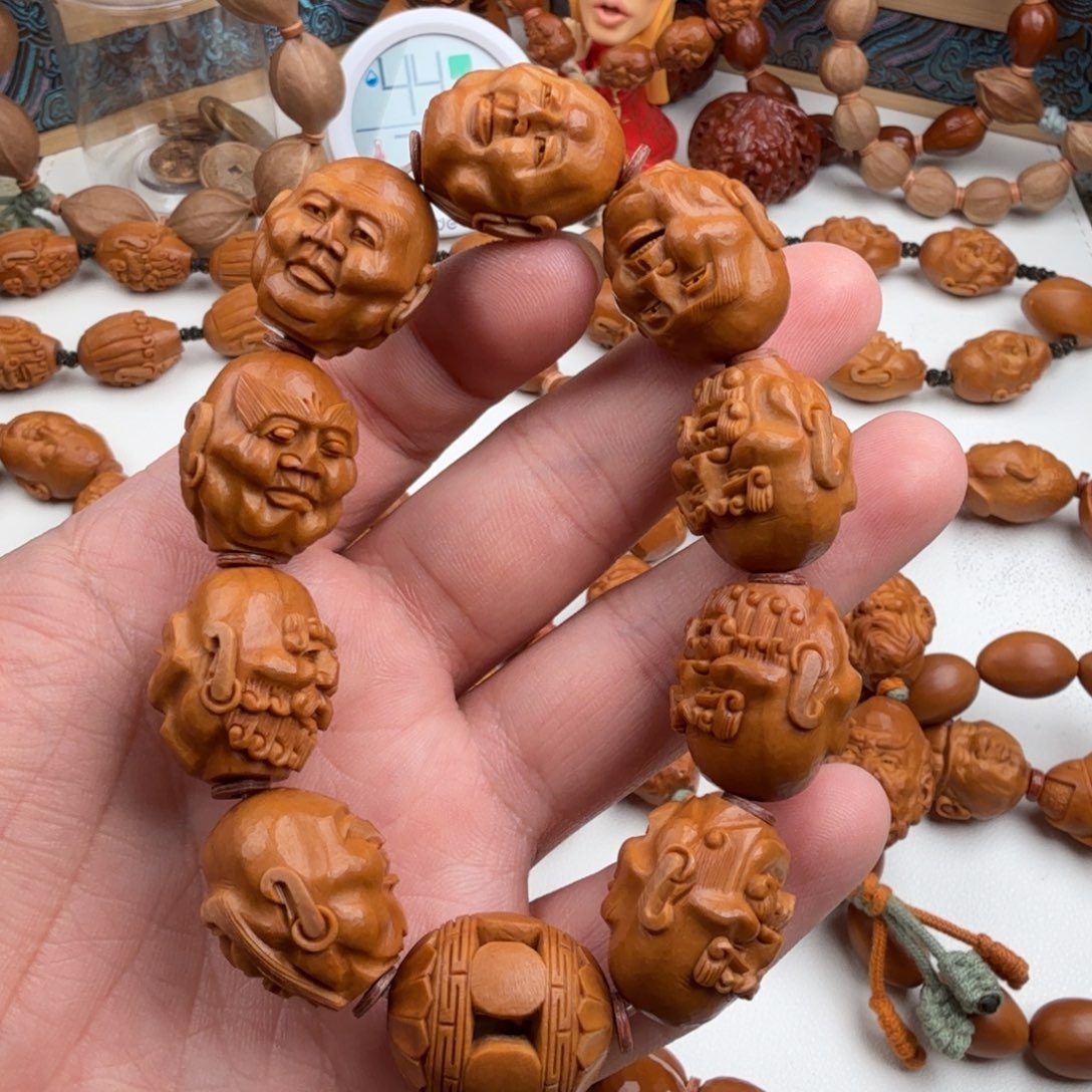 李***爸手串/手链橄榄核橄榄核雕须派罗汉双面罗汉
