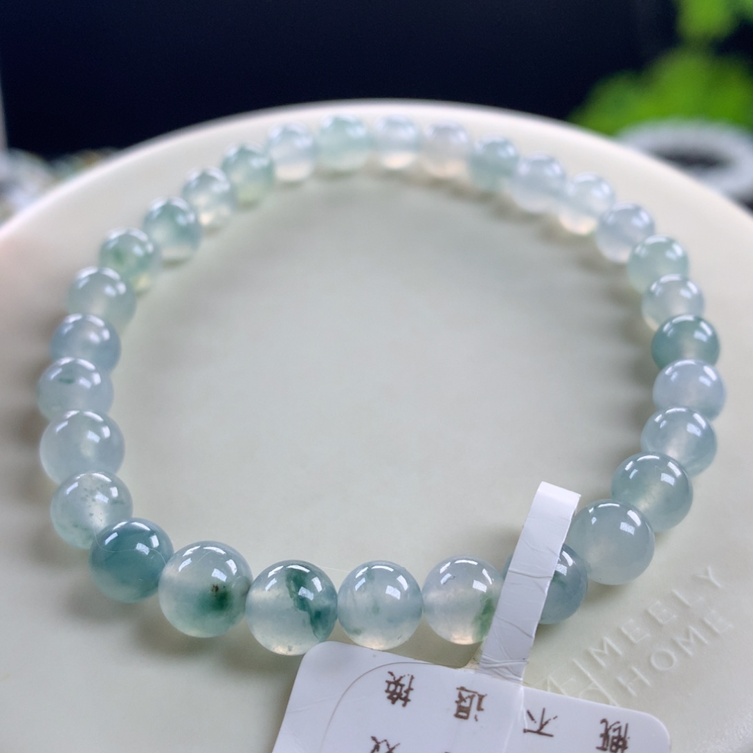 翡翠未镶嵌手链卡5.8～6.6