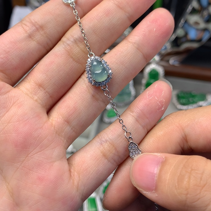 翡翠未镶嵌手链手链