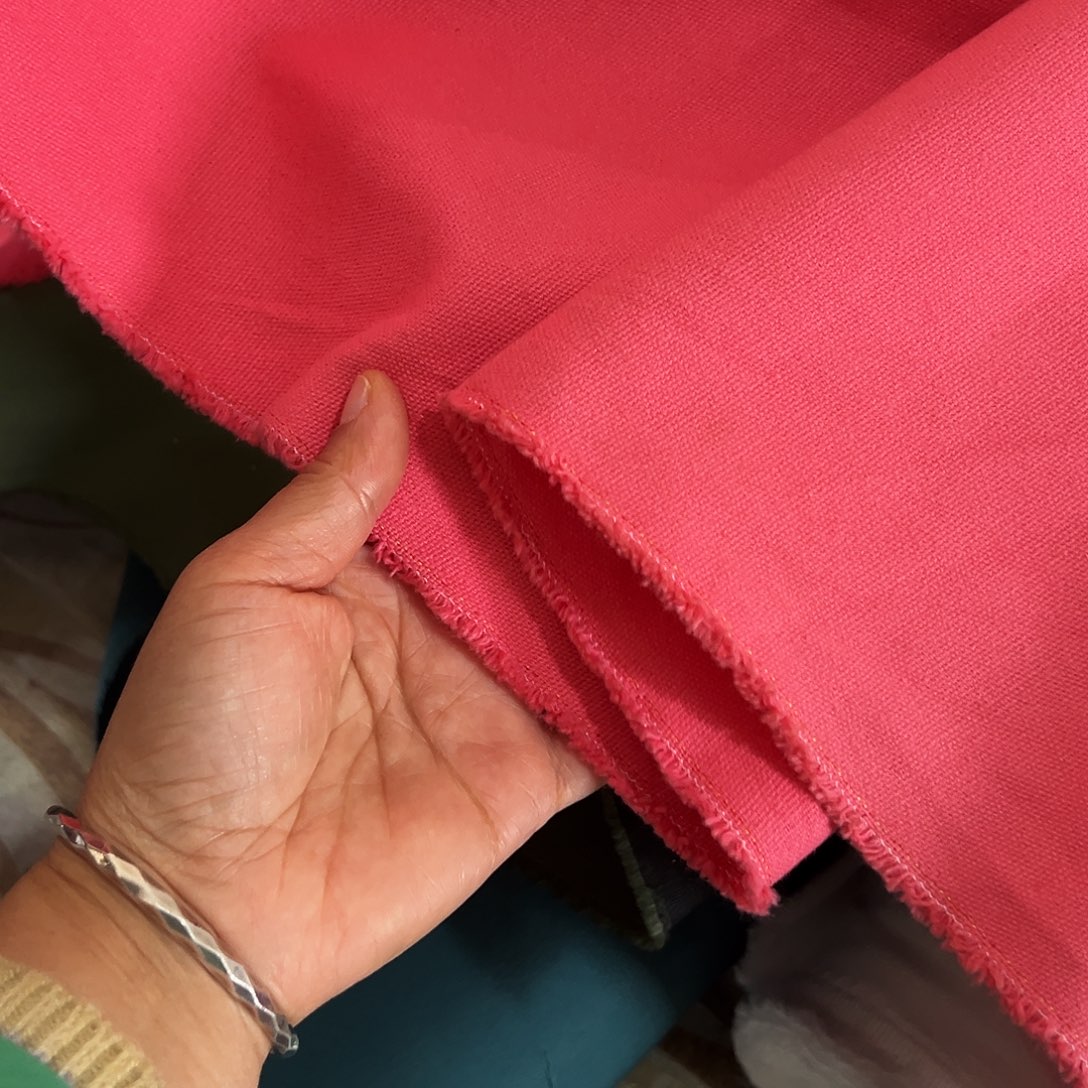 棉一米价港货品牌原单纯棉加厚帆布1.4米宽对面仓库