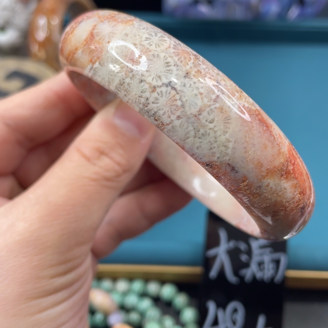 未镶嵌手镯硅化玉