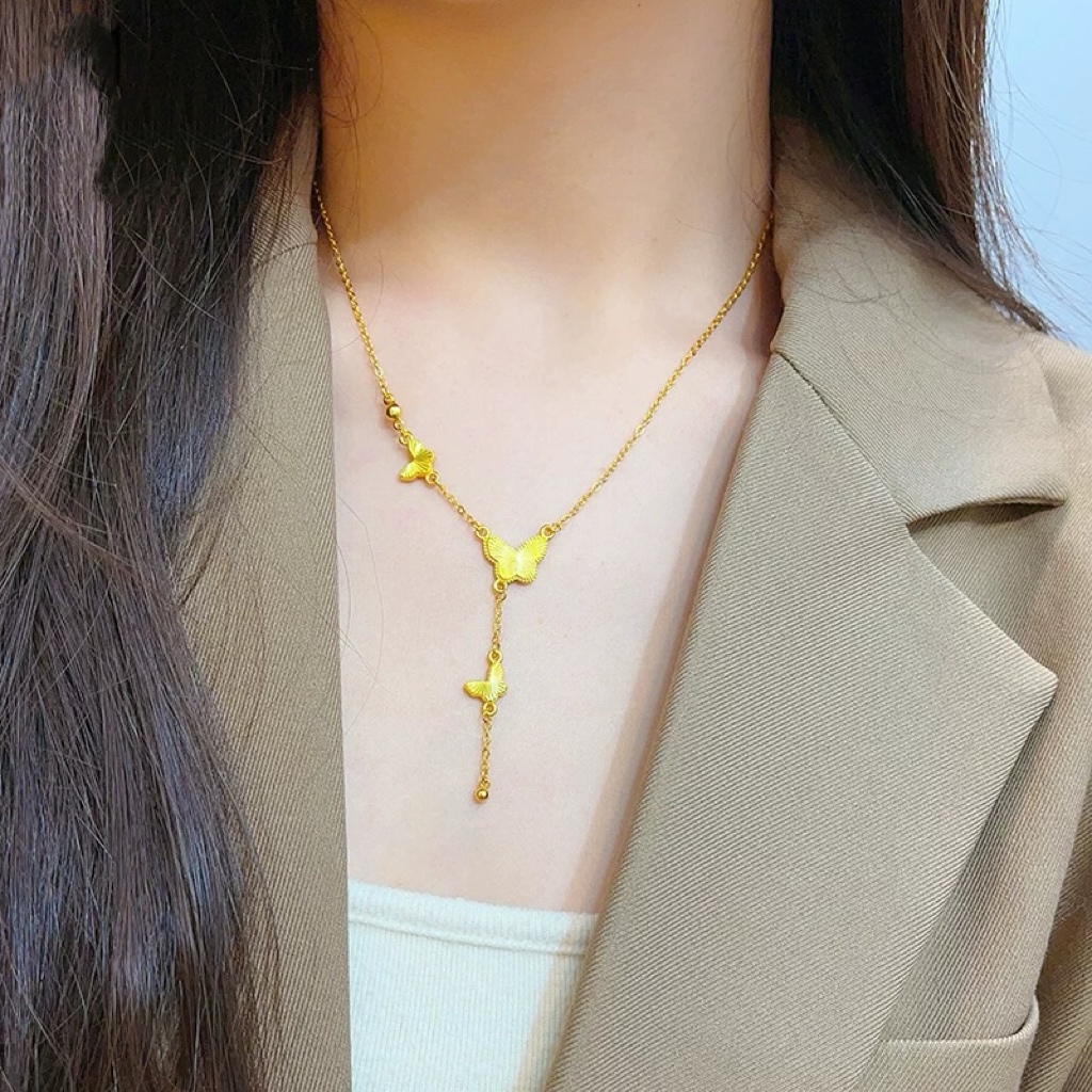 精工高版本蝴蝶项链