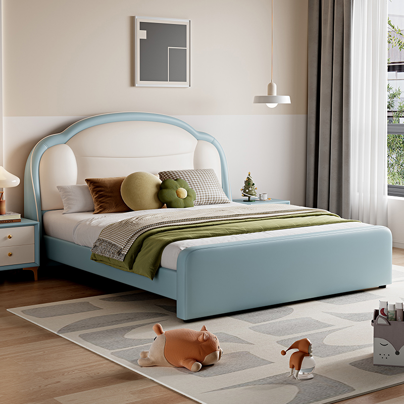 儿童床儿童房城堡公主床青少年男孩双人床1.5米x2米家用储物大床