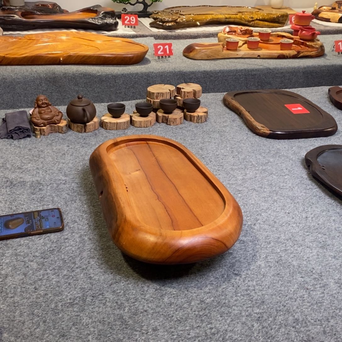 香樟木随行实木湿泡茶盘