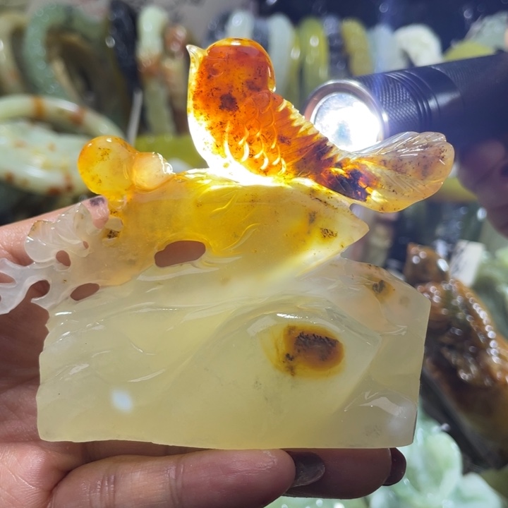 岫玉未镶嵌摆件摆件