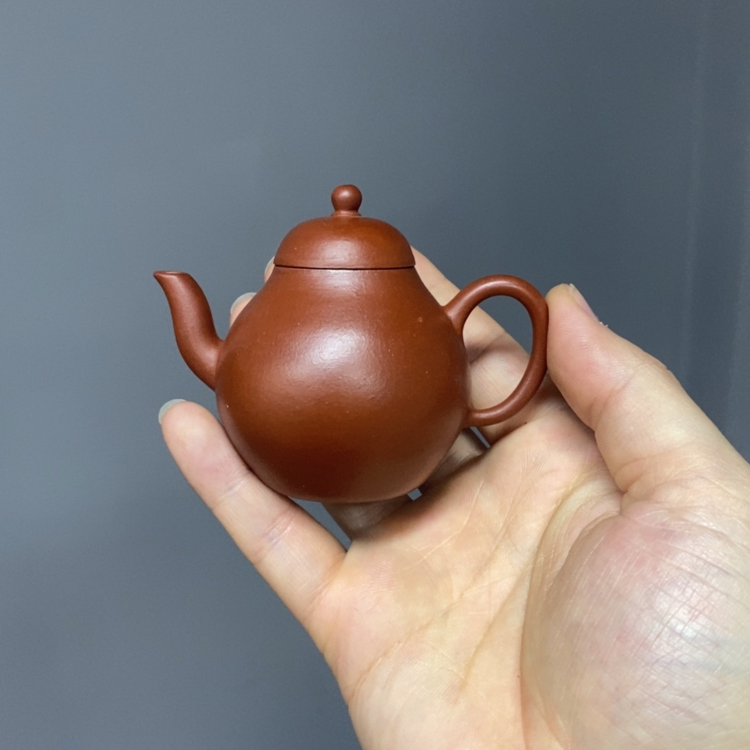 紫砂茶壶70毫升朱泥高梨