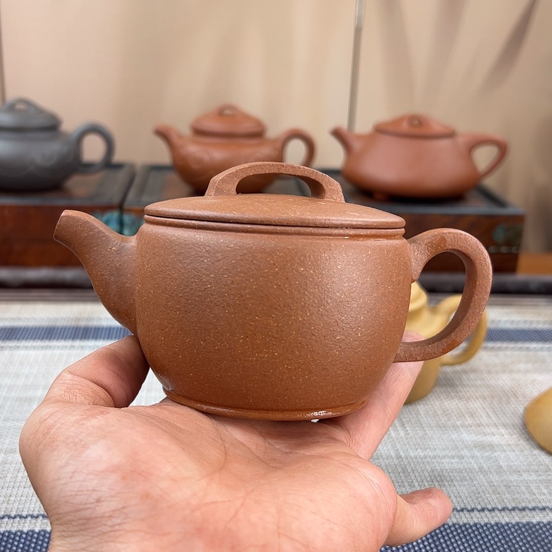 紫砂茶壶红降坡汗瓦
