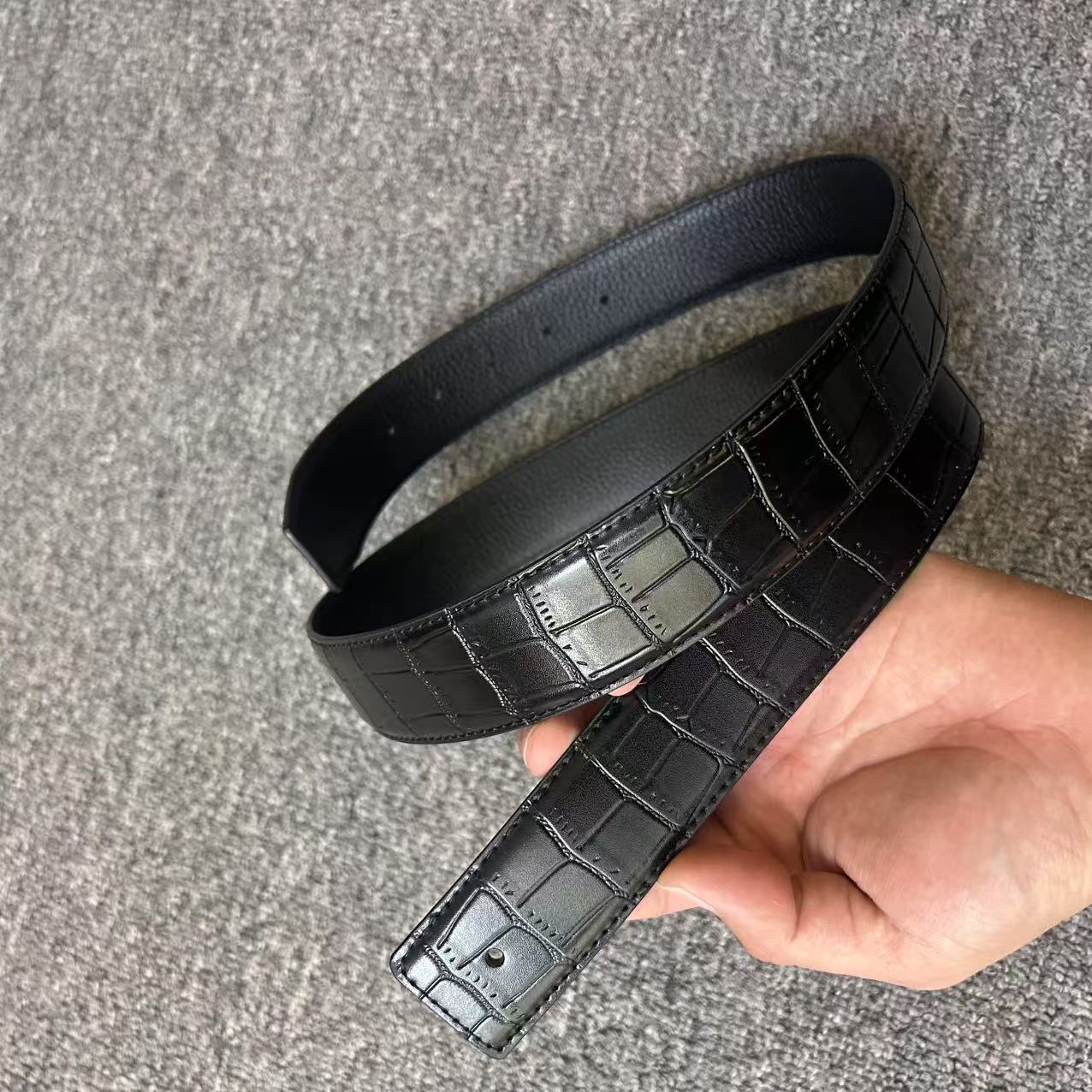 （单皮带）3.8宽LU皮腰带腰带礼盒装-智