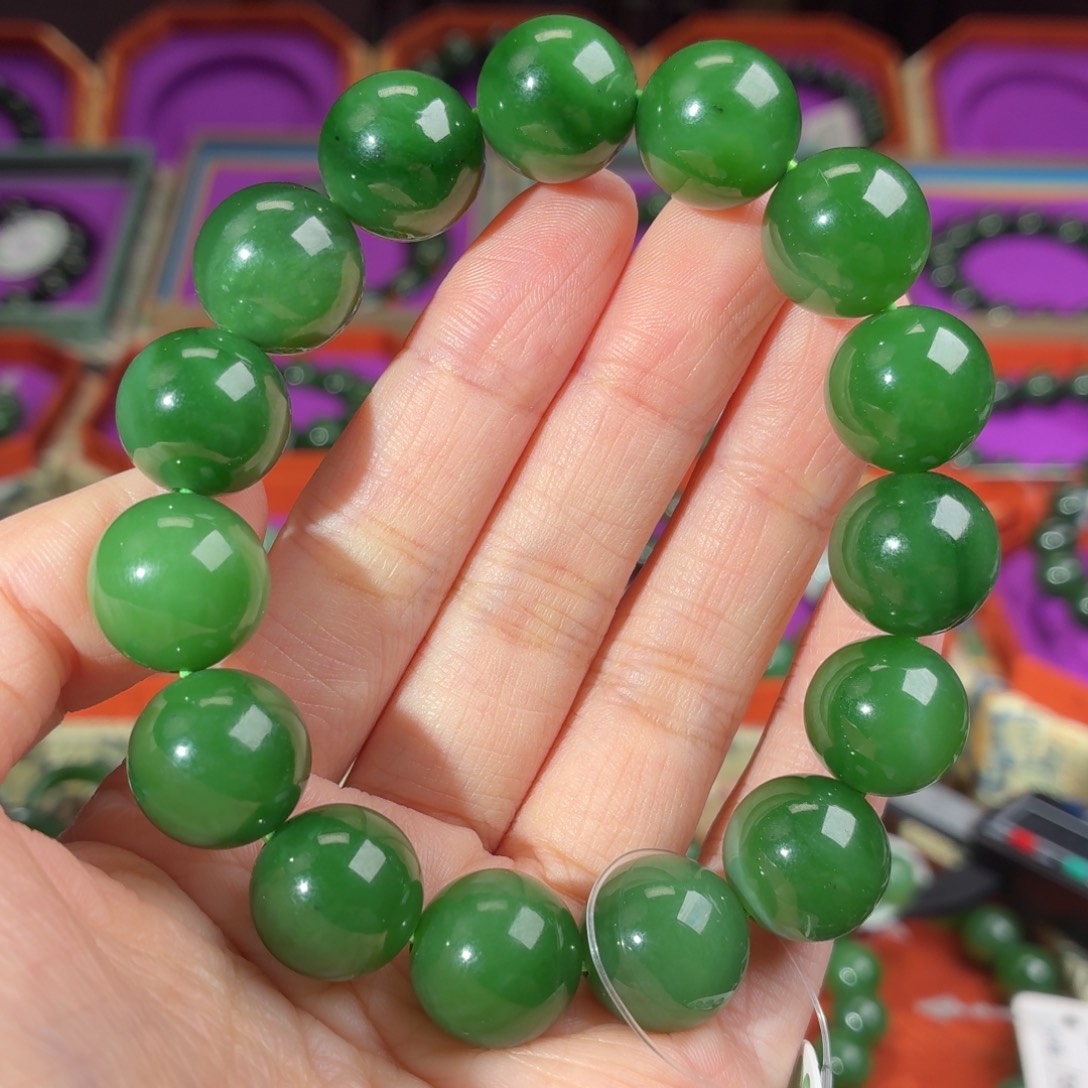 和田玉（碧玉）未镶嵌手串